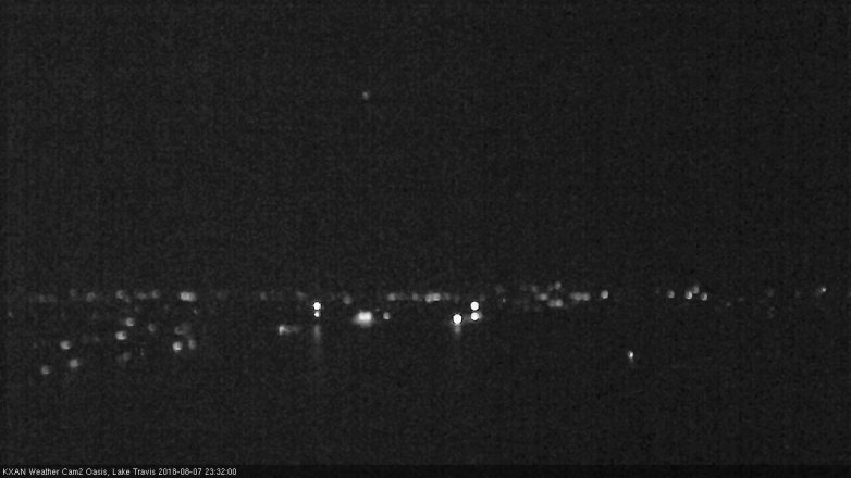 Lake Travis webcam, August 7, 2018 10:35 PM CT