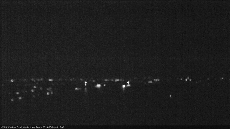 Lake Travis webcam, August 7, 2018 11:20 PM CT