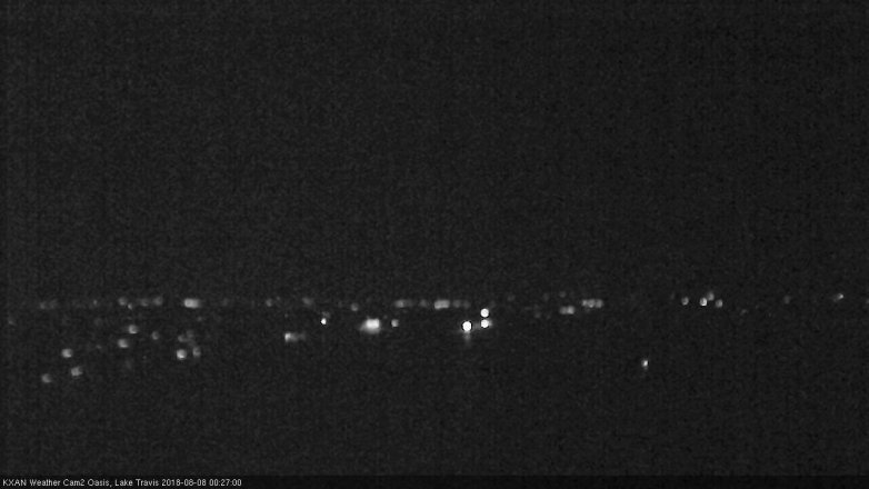 Lake Travis webcam, August 7, 2018 11:30 PM CT
