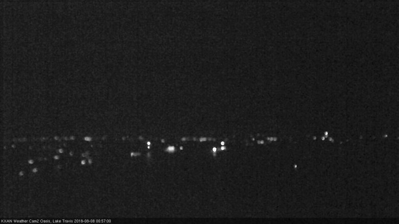 Lake Travis webcam, August 7, 2018 12:00 AM CT