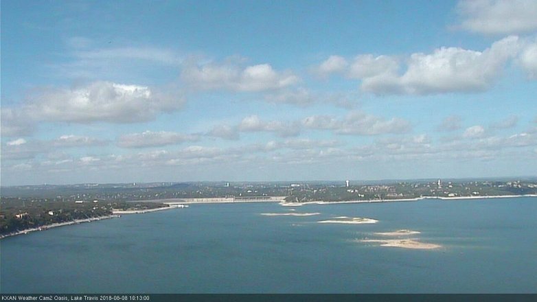 Lake Travis webcam, August 8, 2018 9:15 AM CT