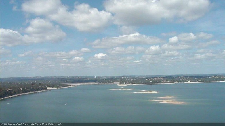 Lake Travis webcam, August 8, 2018 10:20 AM CT