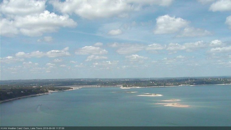 Lake Travis webcam, August 8, 2018 11:00 AM CT