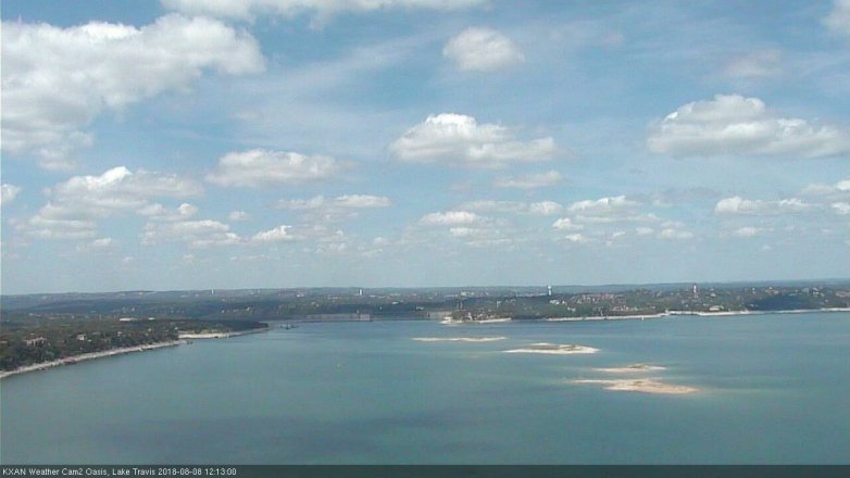 Lake Travis webcam, August 8, 2018 11:15 AM CT