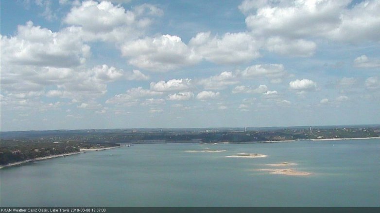Lake Travis webcam, August 8, 2018 11:40 AM CT