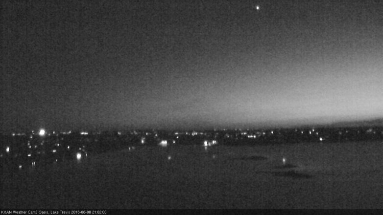 Lake Travis webcam, August 8, 2018 8:05 PM CT