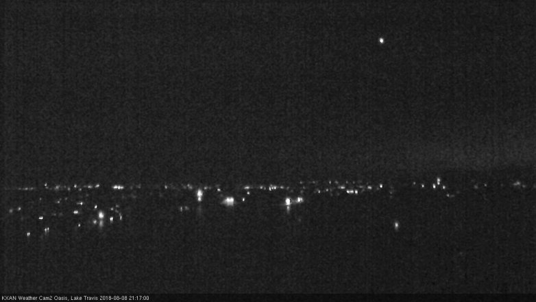 Lake Travis webcam, August 8, 2018 8:20 PM CT