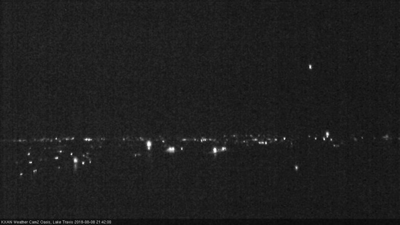 Lake Travis webcam, August 8, 2018 8:45 PM CT
