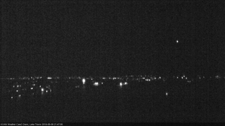 Lake Travis webcam, August 8, 2018 8:50 PM CT