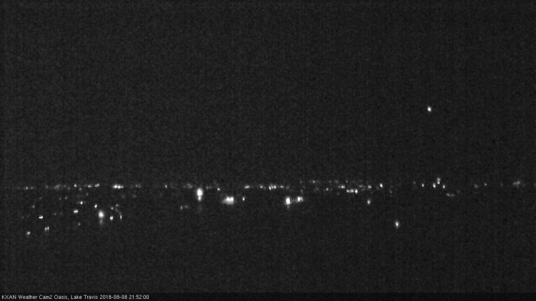 Lake Travis webcam, August 8, 2018 8:55 PM CT