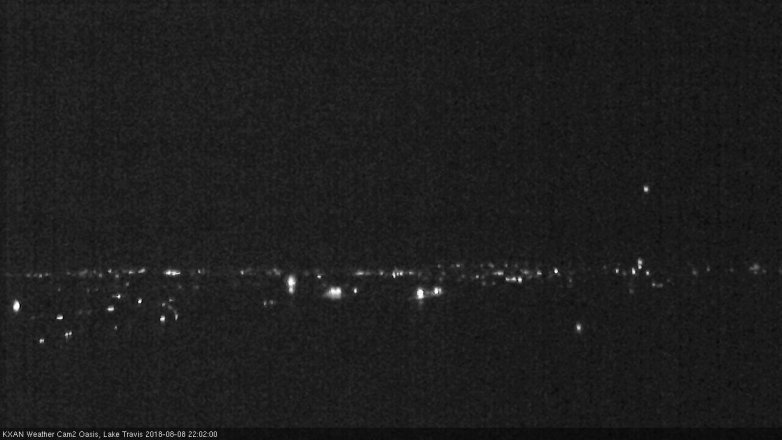 Lake Travis webcam, August 8, 2018 9:05 PM CT