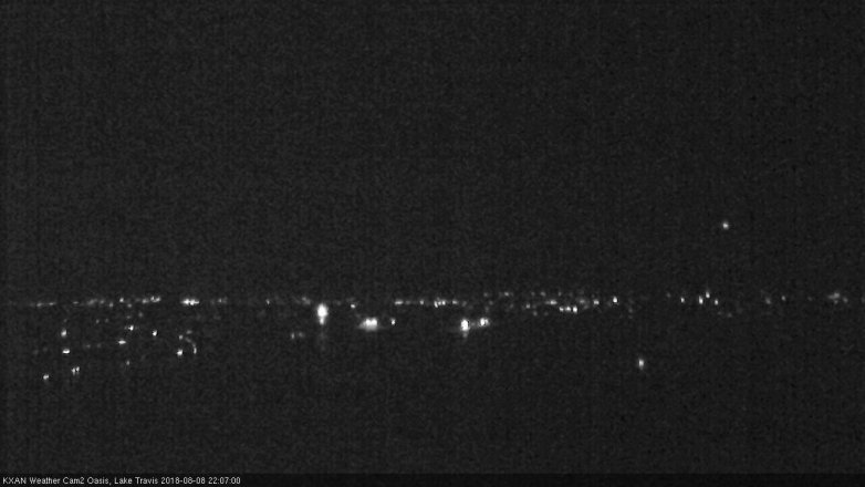 Lake Travis webcam, August 8, 2018 9:10 PM CT