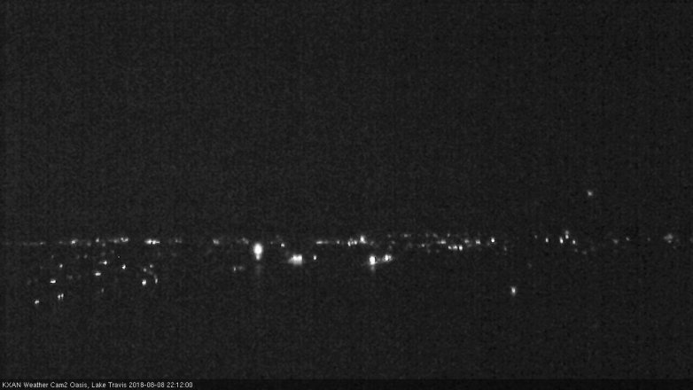Lake Travis webcam, August 8, 2018 9:15 PM CT