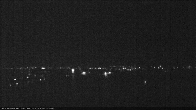 Lake Travis webcam, August 8, 2018 9:25 PM CT