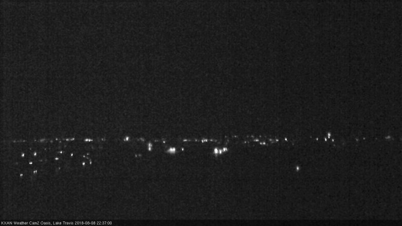Lake Travis webcam, August 8, 2018 9:40 PM CT