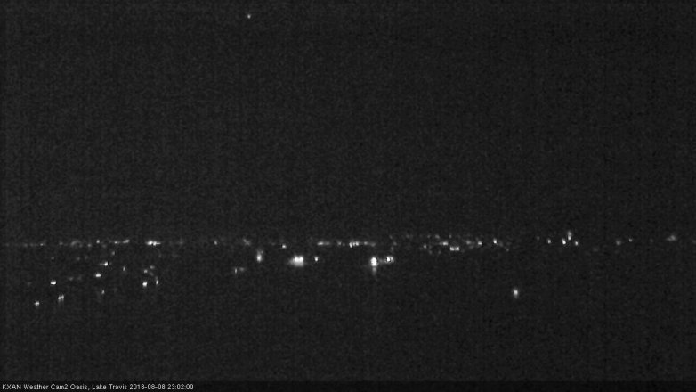 Lake Travis webcam, August 8, 2018 10:05 PM CT