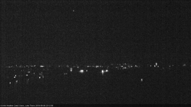 Lake Travis webcam, August 8, 2018 10:15 PM CT