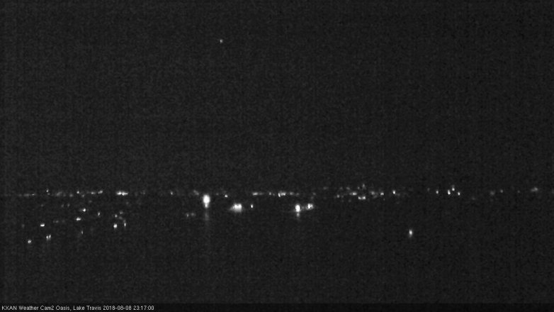 Lake Travis webcam, August 8, 2018 10:20 PM CT