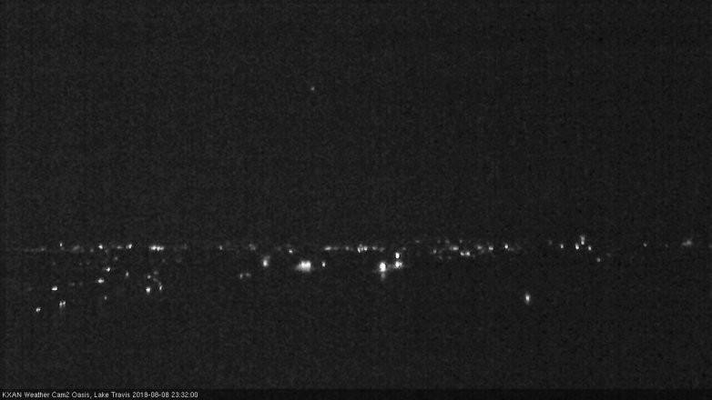 Lake Travis webcam, August 8, 2018 10:35 PM CT