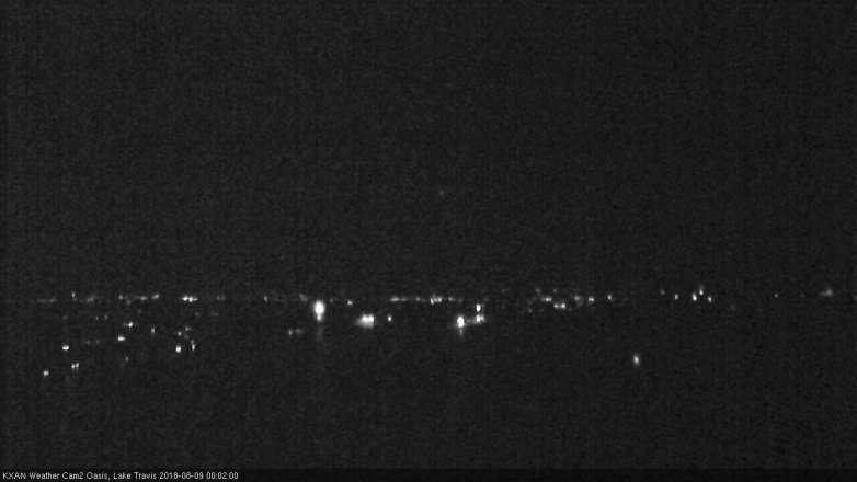Lake Travis webcam, August 8, 2018 11:05 PM CT