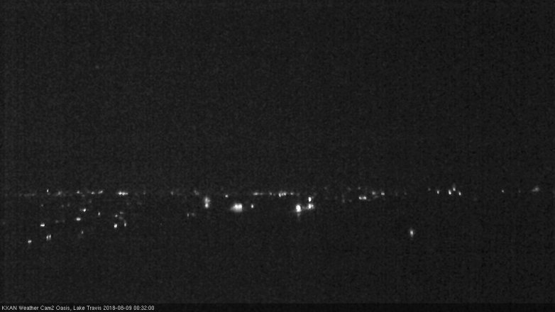 Lake Travis webcam, August 8, 2018 11:35 PM CT