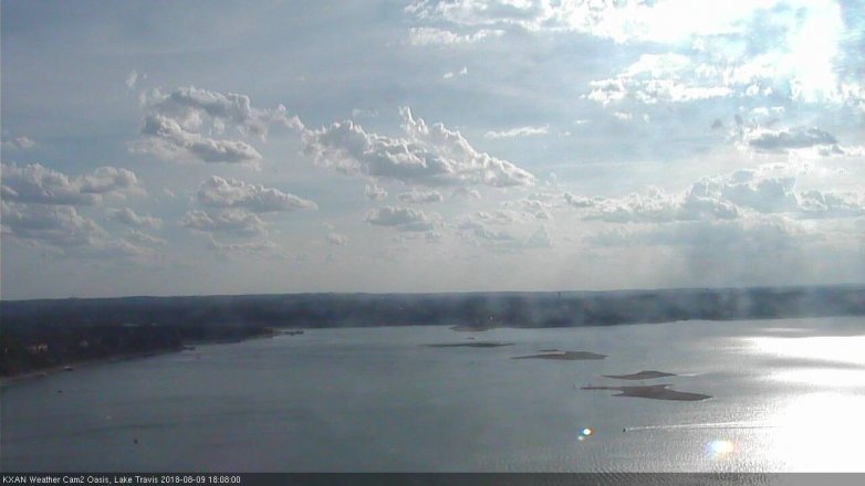 Lake Travis webcam, August 9, 2018 5:10 PM CT