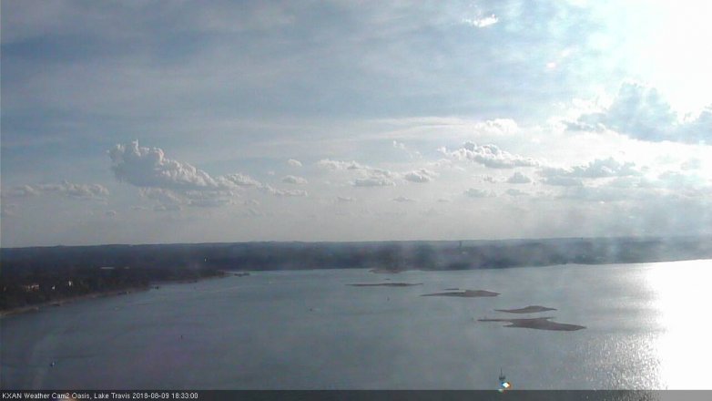 Lake Travis webcam, August 9, 2018 5:35 PM CT