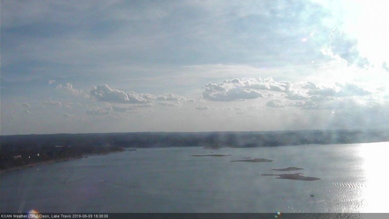 Lake Travis webcam, August 9, 2018 5:40 PM CT