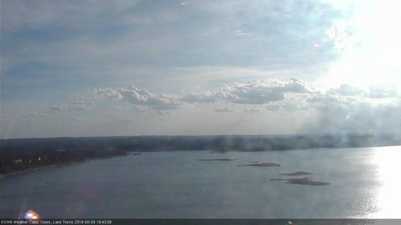 Lake Travis webcam, August 9, 2018 5:45 PM CT