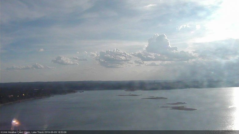 Lake Travis webcam, August 9, 2018 5:55 PM CT