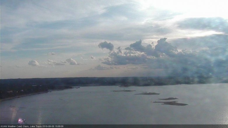 Lake Travis webcam, August 9, 2018 6:10 PM CT