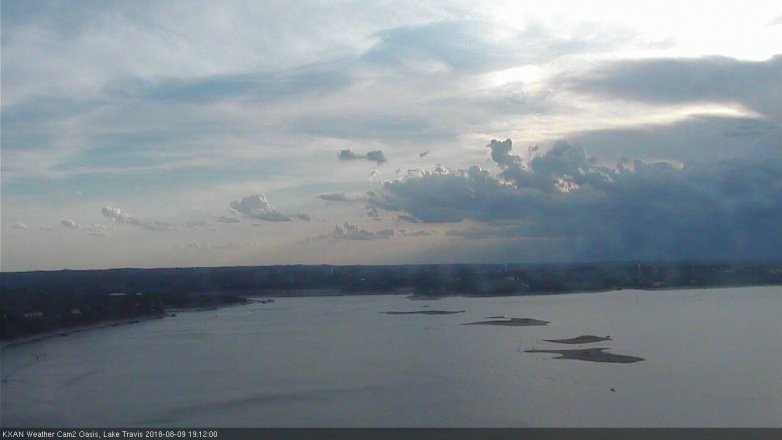 Lake Travis webcam, August 9, 2018 6:15 PM CT