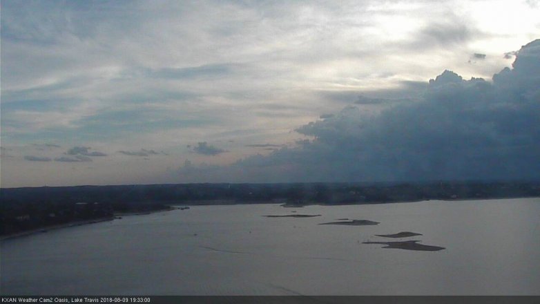Lake Travis webcam, August 9, 2018 6:35 PM CT