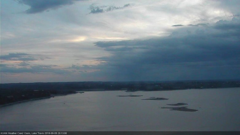Lake Travis webcam, August 9, 2018 7:15 PM CT