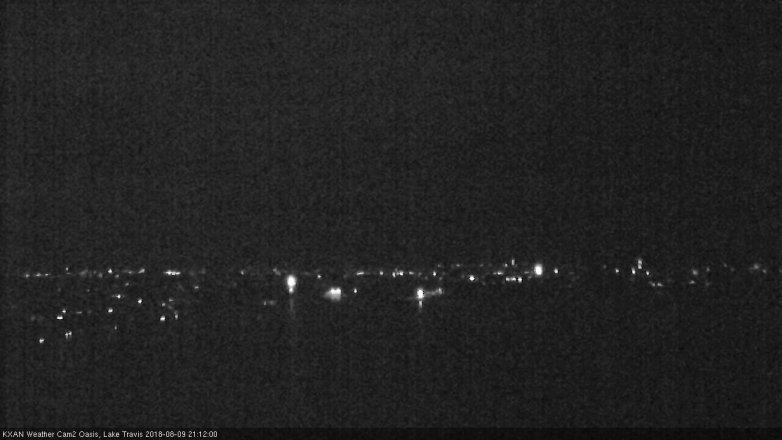 Lake Travis webcam, August 9, 2018 8:15 PM CT