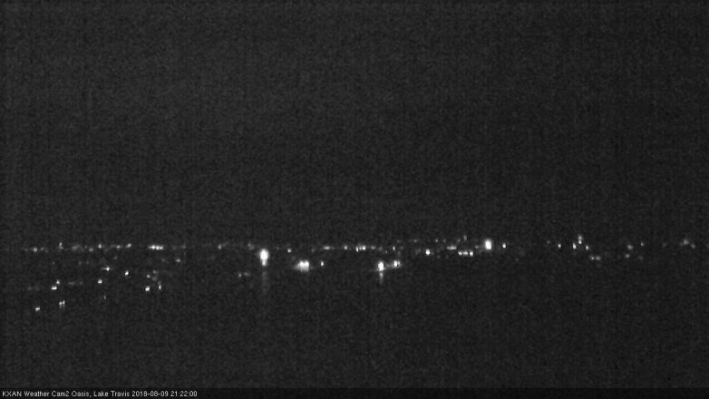 Lake Travis webcam, August 9, 2018 8:25 PM CT