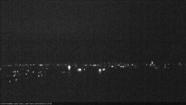 Lake Travis webcam, August 9, 2018 8:40 PM CT