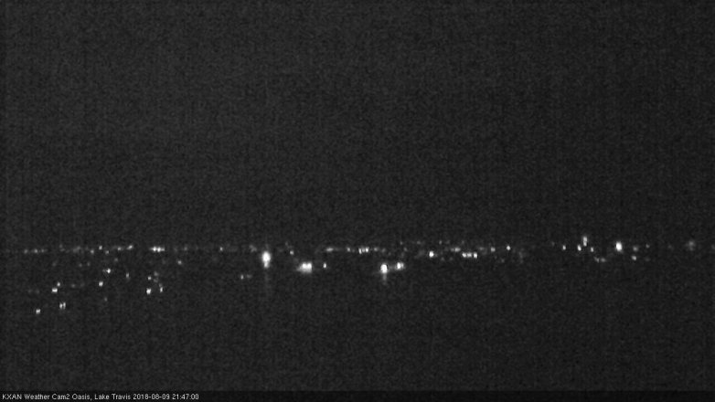 Lake Travis webcam, August 9, 2018 8:50 PM CT