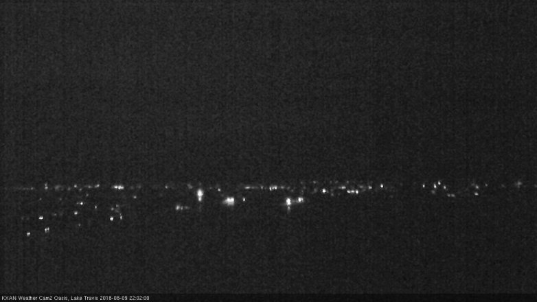 Lake Travis webcam, August 9, 2018 9:05 PM CT