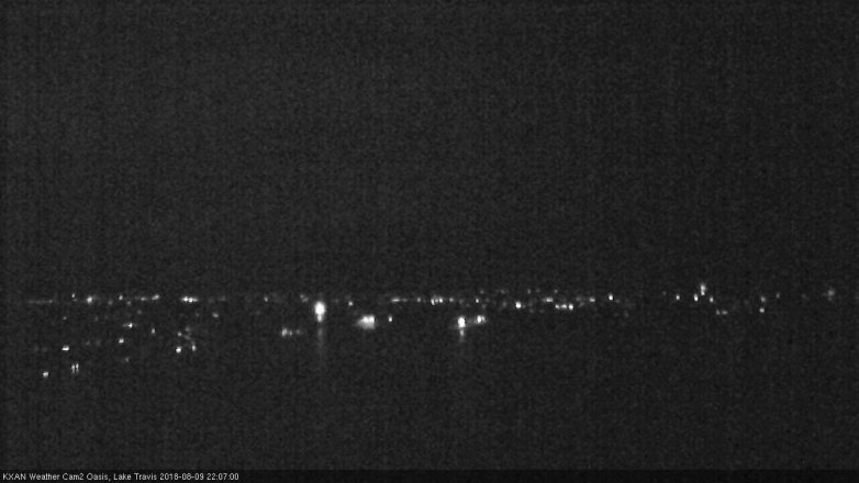 Lake Travis webcam, August 9, 2018 9:10 PM CT