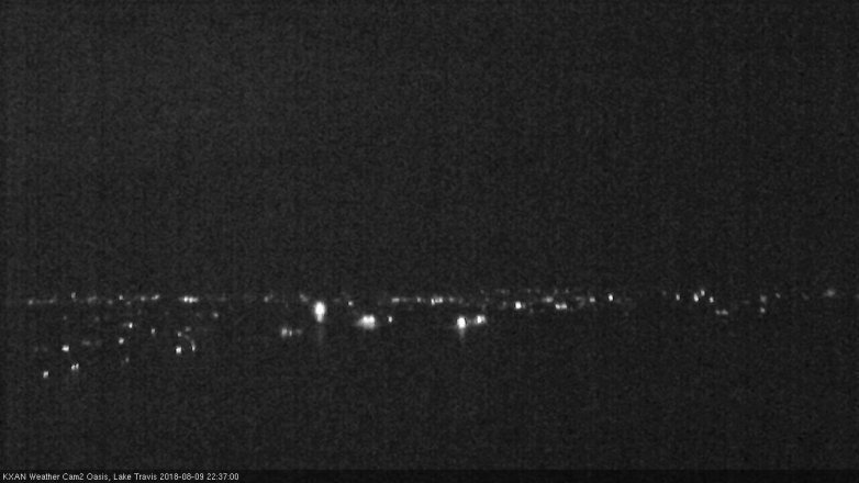 Lake Travis webcam, August 9, 2018 9:40 PM CT