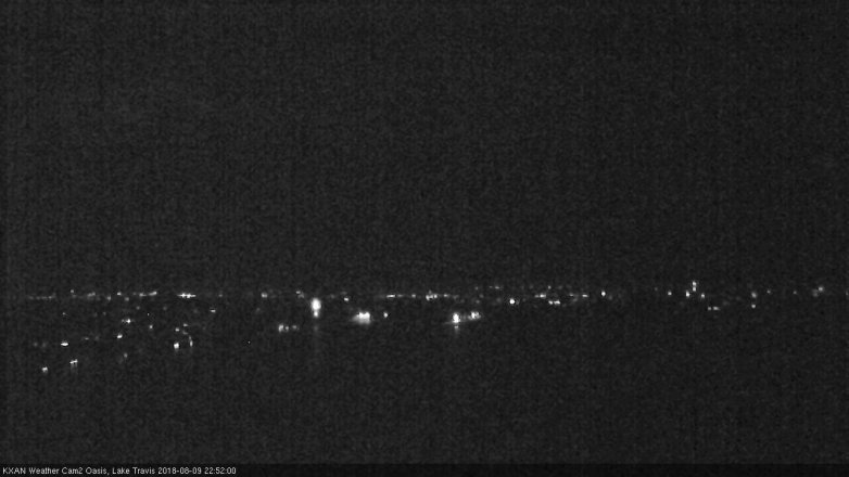 Lake Travis webcam, August 9, 2018 9:55 PM CT