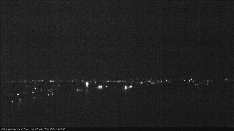 Lake Travis webcam, August 9, 2018 10:10 PM CT