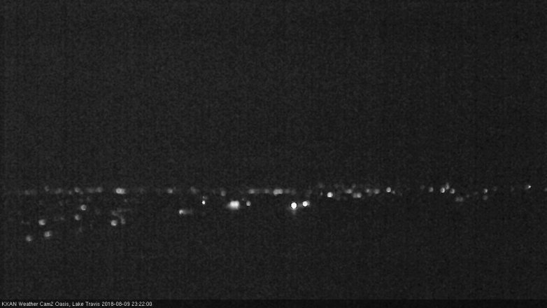 Lake Travis webcam, August 9, 2018 10:25 PM CT