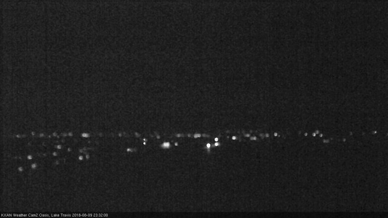 Lake Travis webcam, August 9, 2018 10:35 PM CT