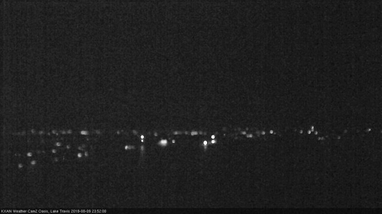 Lake Travis webcam, August 9, 2018 10:55 PM CT