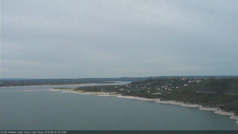 Lake Travis webcam, August 10, 2018 9:15 AM CT