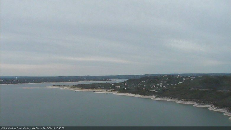 Lake Travis webcam, August 10, 2018 9:50 AM CT