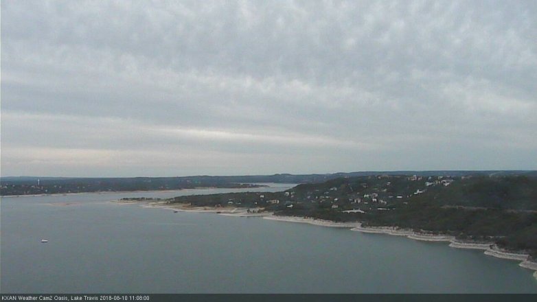 Lake Travis webcam, August 10, 2018 10:10 AM CT