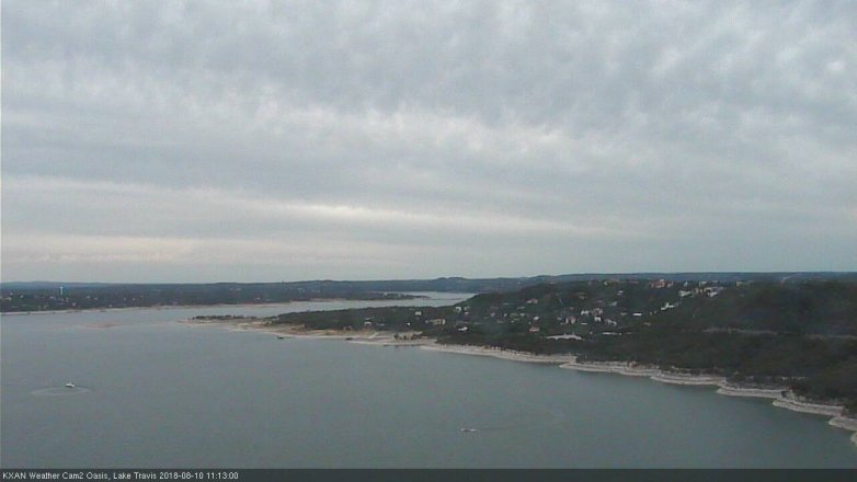 Lake Travis webcam, August 10, 2018 10:15 AM CT